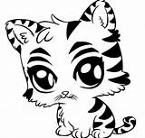 Tiger Coloring Baby Pages Cute Drawings Animal Drawing Cartoon Easy Kids Animals Printable Draw Color Getdrawings Getcolorings Anime Sketches Cool sketch template