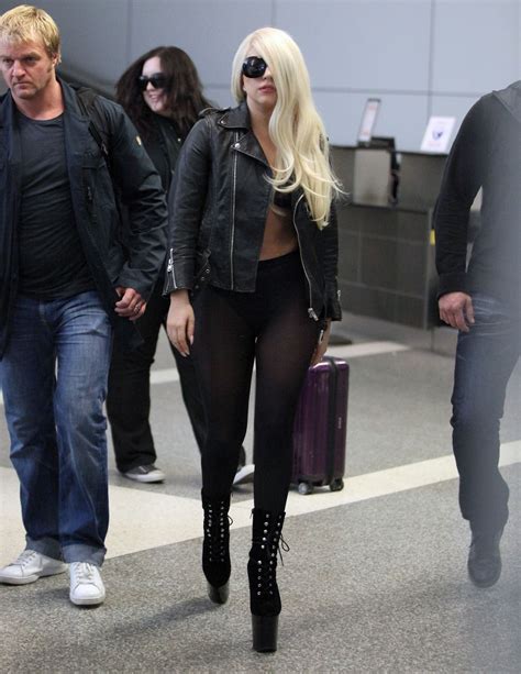 gutteruncensorednewsd lady gaga fat pussy and ass without pants in thong and sheer leggings