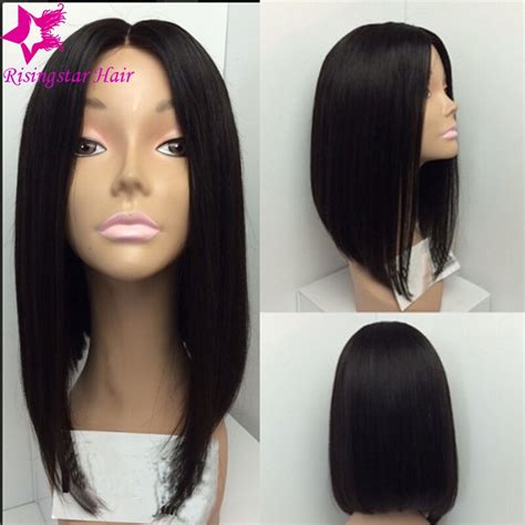 7a Short Human Hair Full Lace Bob Wig Unprocessed Brazilian Virgin Hair