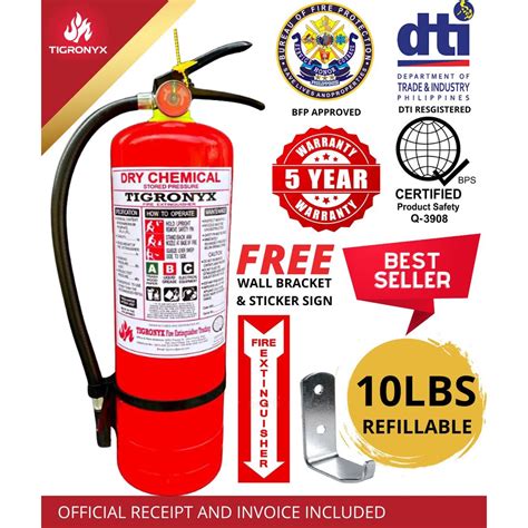 fire extinguisher lbs abc dry chemical refillable shopee philippines