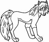 Wolf Coloring Pages Girl Alpha Omega Anime Cute Pups Wecoloringpage Girls Printable Drawing Print Color Getdrawings Howling Arctic Sheets Kids sketch template