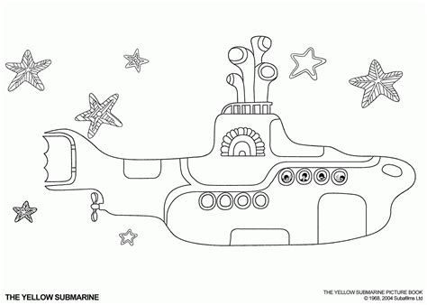 yellow submarine coloring pages clip art library