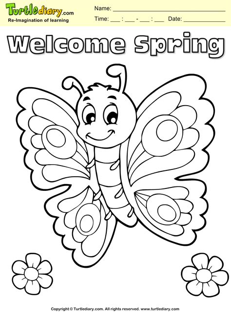 butterfly coloring page coloring sheet spring coloring pages