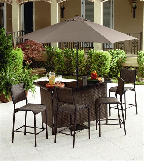 grand resort wilton  piece bar set limited availability outdoor living patio furniture