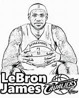 Lebron James Coloring Pages Drawing Printable Shoes Harden Sheets Basketball West Kids Colouring Irving Kyrie Color Cavaliers Player Cleveland Kanye sketch template