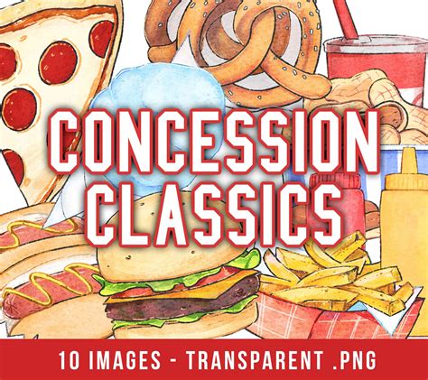 concession stand classics food  drink commercial  clipart diy