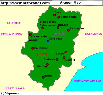 aragon map andorra catalonia places  visit spain zaragoza sevilla spain spanish