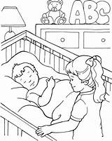 Ausmalbilder Sleeping Baby8 Malvorlagen Topkleurplaat Sermons4kids Knows sketch template