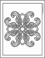 Celtic Coloring Cross Pages Irish Color Knot Knots Colorwithfuzzy Printable Scottish Print Gaelic Colors sketch template