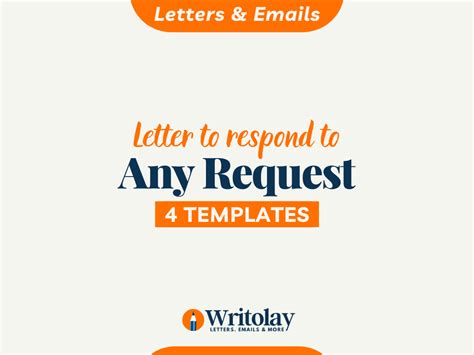 respond letter   request   templates writolay