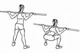 Barbell Workoutlabs Squat Squats Sumo Stance Workout Calves sketch template