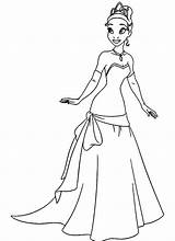 Princess Tiana Coloring Pages Disney Getcolorings Color Getdrawings sketch template