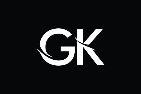 gk monogram logo design  vectorseller thehungryjpeg monogram logo