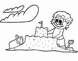Sand Coloring Pages Castle Color Getcolorings Creative sketch template