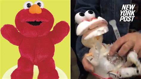 tickle me oh no it s elmo without his skin new york post youtube