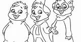 Alvin Chipmunks Coloring Pages Getdrawings sketch template
