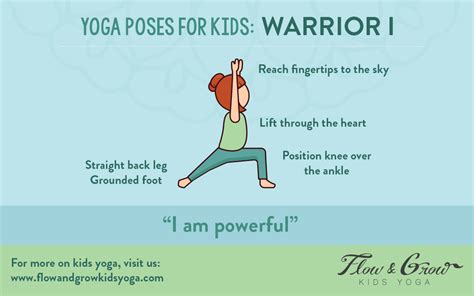 yoga poses  kid warrior    yoga poses  children flow