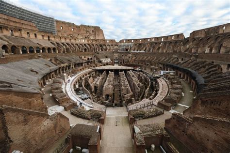 romes colosseum    retractable floor  host performances    ancient times