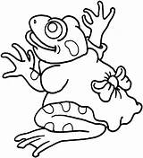 Coloring Frog Pages Frogs Printable Kids Cute Girly Female Supercoloring Baby sketch template
