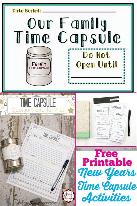 printable time capsule ideas mandys party printables time