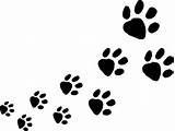 Dog Footprints Tracks Animal Clipart Footprint Clip Vector Cliparts Steps Transparent Oot Track Alien Real Library Clipartbest Clker Gif Designs sketch template