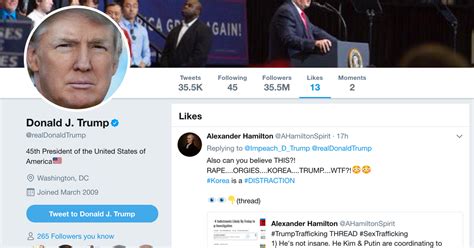President Likes Tweet About Trump Sex Trafficking Conspiracy