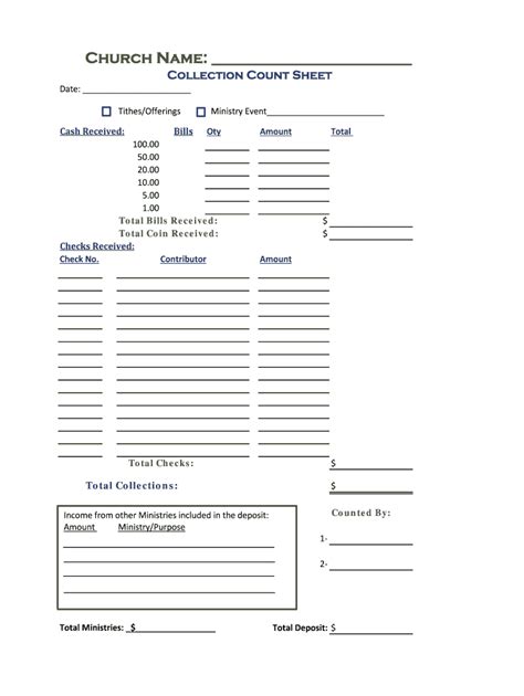 church income  expense statement template