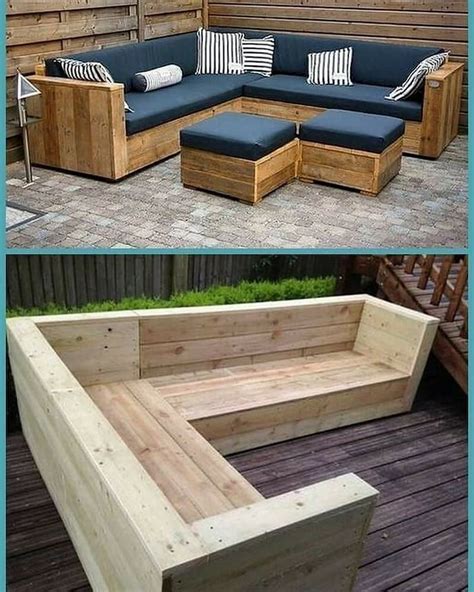 idee meuble pour exterieur meubles de jardin en bois mobilier exterieur en palettes salon de
