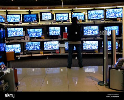 tv sets  shop display  res stock photography  images alamy