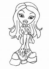 Pages Coloring Bratz Disney Girls sketch template