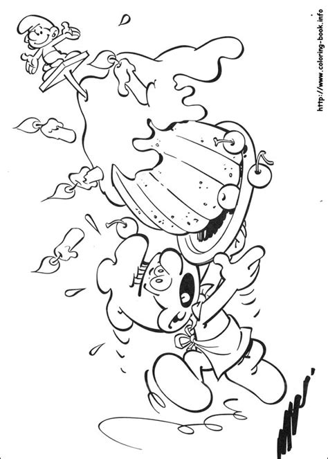 transmissionpress  smurf coloring pages