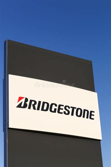 bridgestone logo   signboard editorial image image  auto industrial