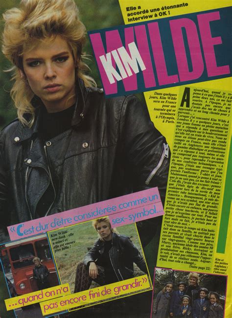 kim wilde it s hard being considered a sex symbol when you re still growing up wilde life