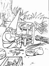 Gnome Coloring Pages Garden David Getcolorings Getdrawings Color sketch template