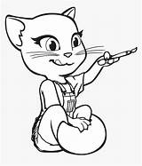 Angela Talking Tom Coloring Friends Book Drawing Kindpng sketch template