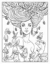 Coloring Pages Fairy Adult Boho Choose Board sketch template