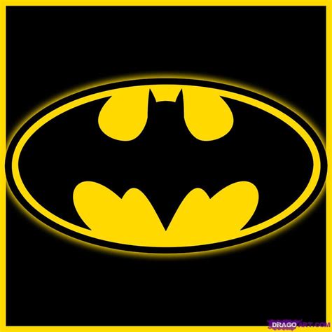 draw batman logo step  step dc comics comics
