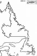 Newfoundland Maps Outline Map Labrador Canada Cities Main Hydrography Boundaries Coasts Province Limits Roads Americas sketch template