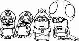 Coloring Minion Pages Getdrawings Print sketch template
