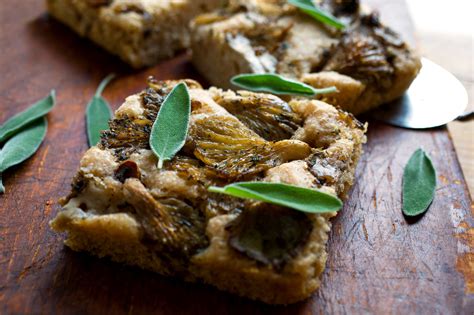 potato focaccia with oyster mushrooms recipe nyt cooking