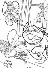 Coloring Pages Thumbelina Barbie Girlscoloring Fairy sketch template