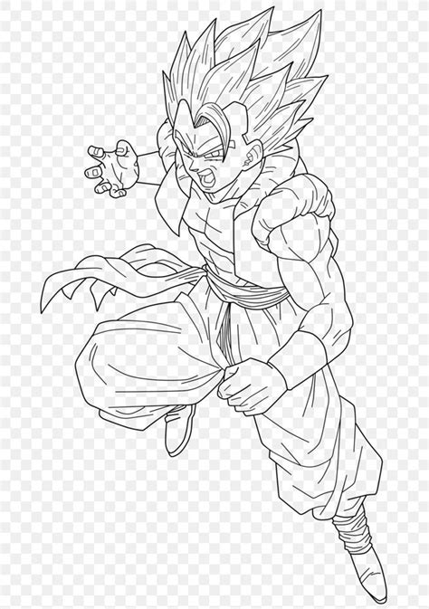goku black  white coloring pages