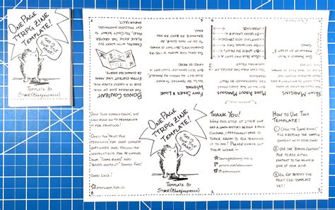 page zine template  star west