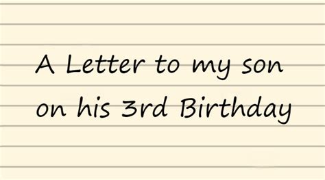 letter   son    birthday mompreneur circle
