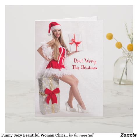 funny sexy beautiful woman christmas card christmas wishes xmas mood