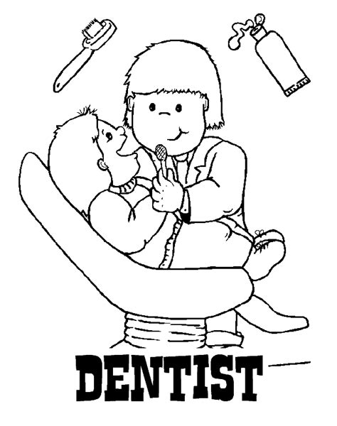 dentist coloring page printable   dentist coloring pages