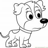Pound Puppies Coloring Pages Coloringpages101 Ping Agent Color sketch template