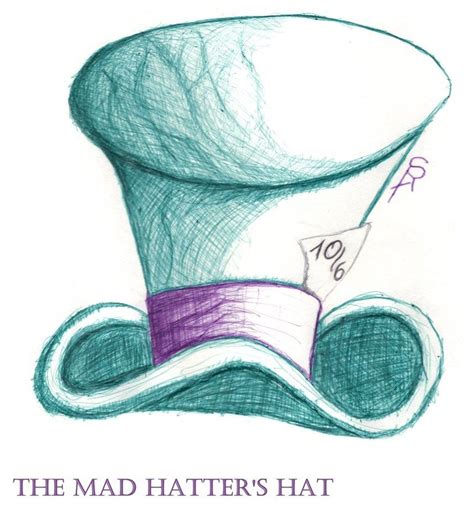 mad hatters hat mad hatter drawing hat drawing mad hatter hat drawing