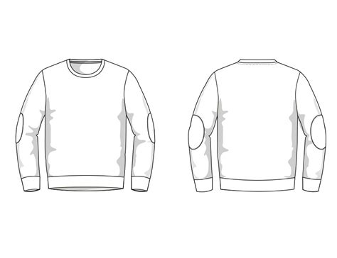 mens sweater fashion flat template creative templates creative market