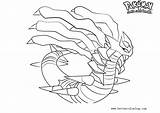 Coloring Pages Pokemon Giratina sketch template